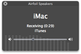 Airfoil Speakers empfängt vom iMac