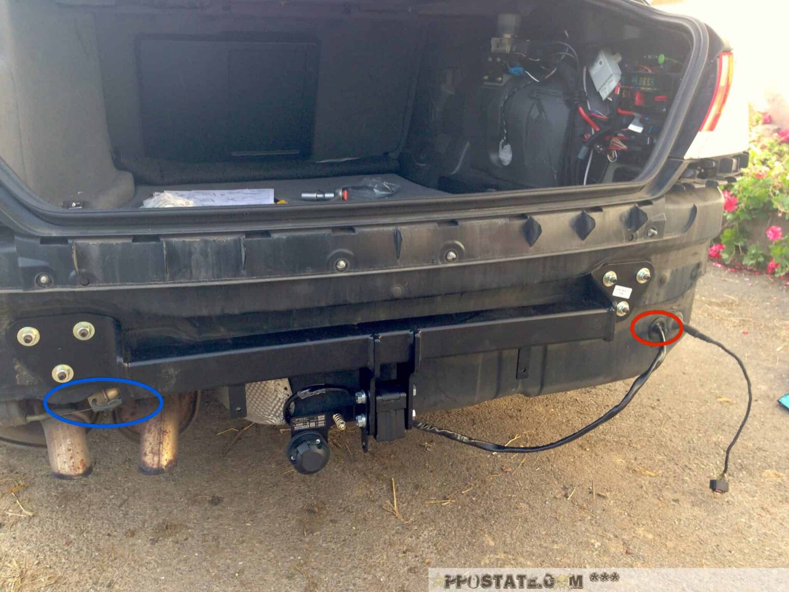 Anleitung Anhängerkupplung nachrüsten beim BMW 7er e65 vanclan.de