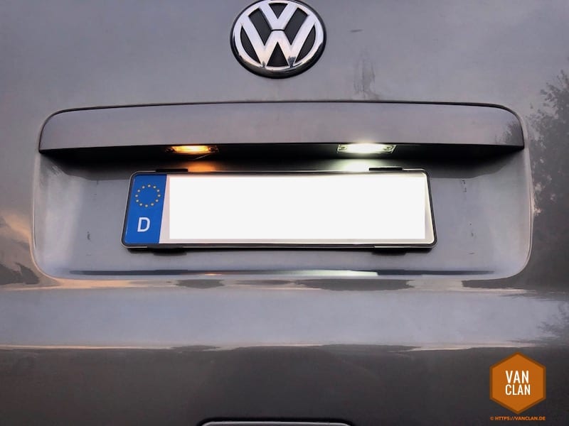 VW T5 TRANSPORTER Kennzeichenleuchte Nummernschildbeleuchtung