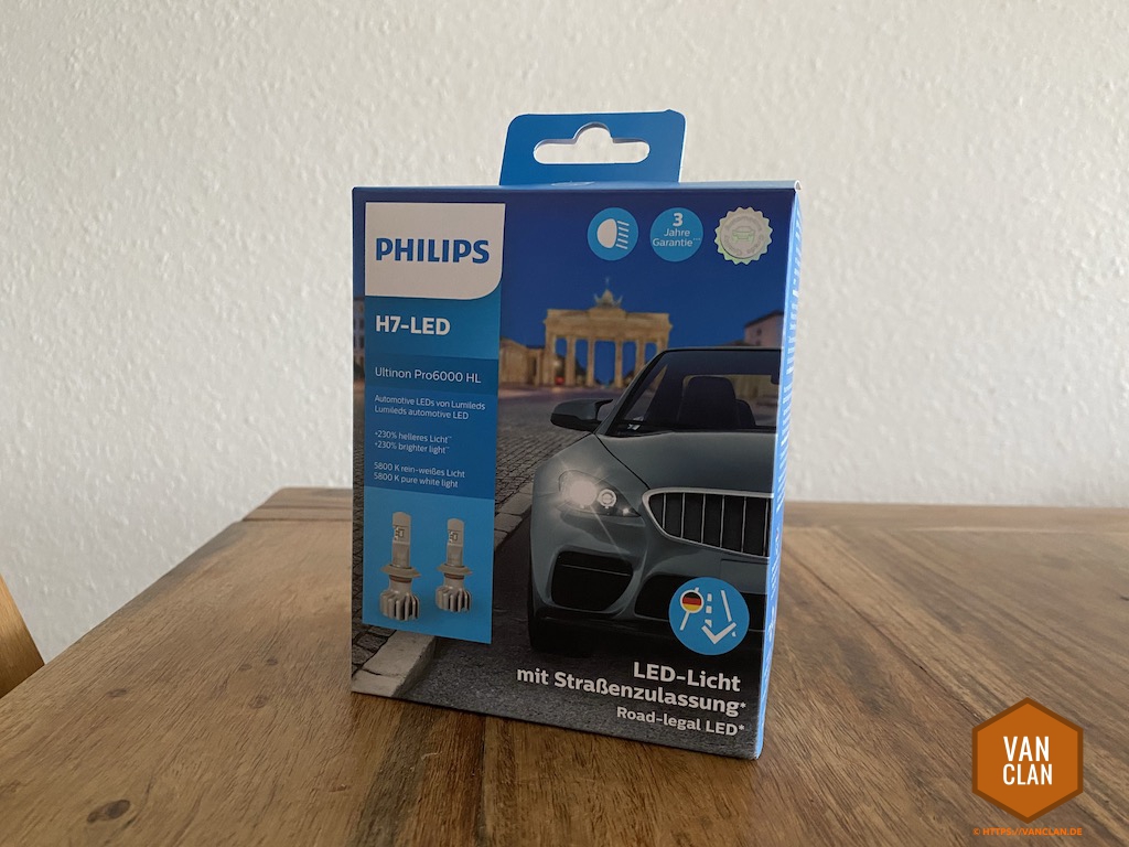 Philips Ultinon Pro6000 H7 LED VW T5 inkl. Facelift mit Zulassung