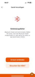 Litime-App Verbindungsfehler